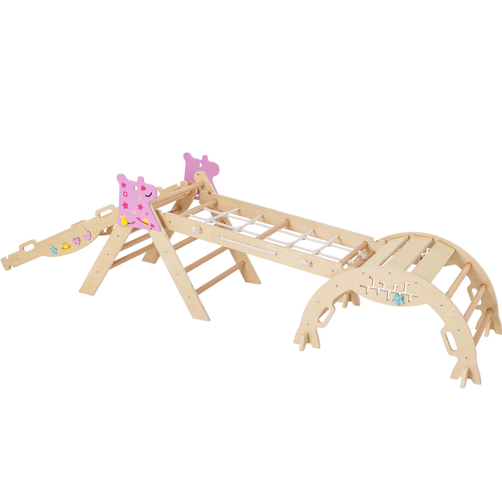 DREAMADE Triangle Escalade Bebe Montessori pour 1+ Ans, Échelle d'Escalade en Bois avec Triangle/Arche/Rampe, Convient pour Enfant à Maternelle, Maison (Gris+Naturel DREAMADE Triangle Escalade Bebe Montessori pour 1+ Ans, Échelle d'Escalade en Bois avec Triangle/Arche/Rampe, Convient pour Enfant à Maternelle, Maison (Gris+Naturel