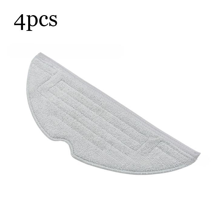 Zestaw 4 akcesoriów do mopa kompatybilnych z Roborock S7 G10 T7 T7Plus – szara, ultrachłonna ściereczka z mikrofibry 30 x 11,5 cm