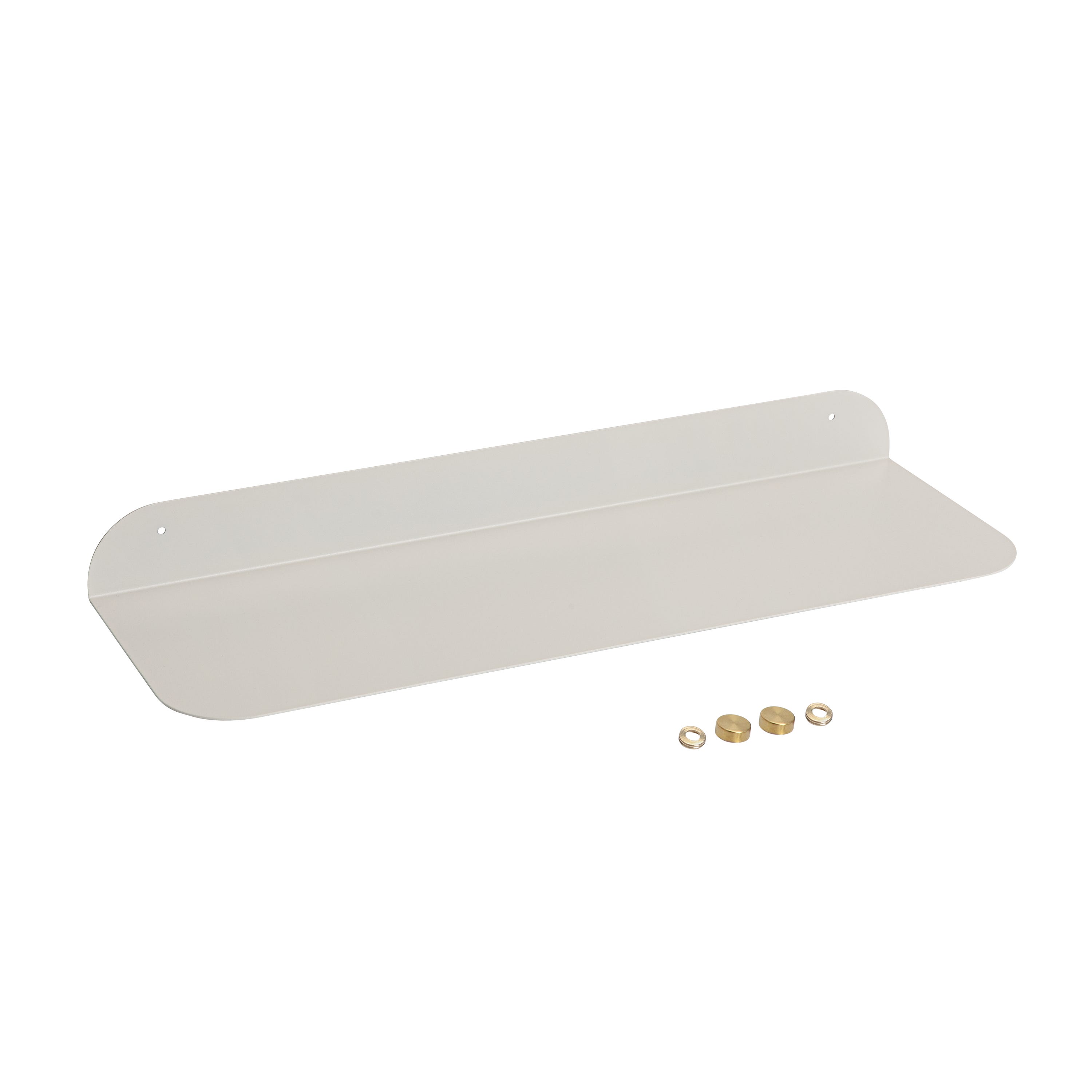 Półka ścienna metalowa biała SPACEO, wys. 6 cm x szer. 60 cm x gł. 20 cm