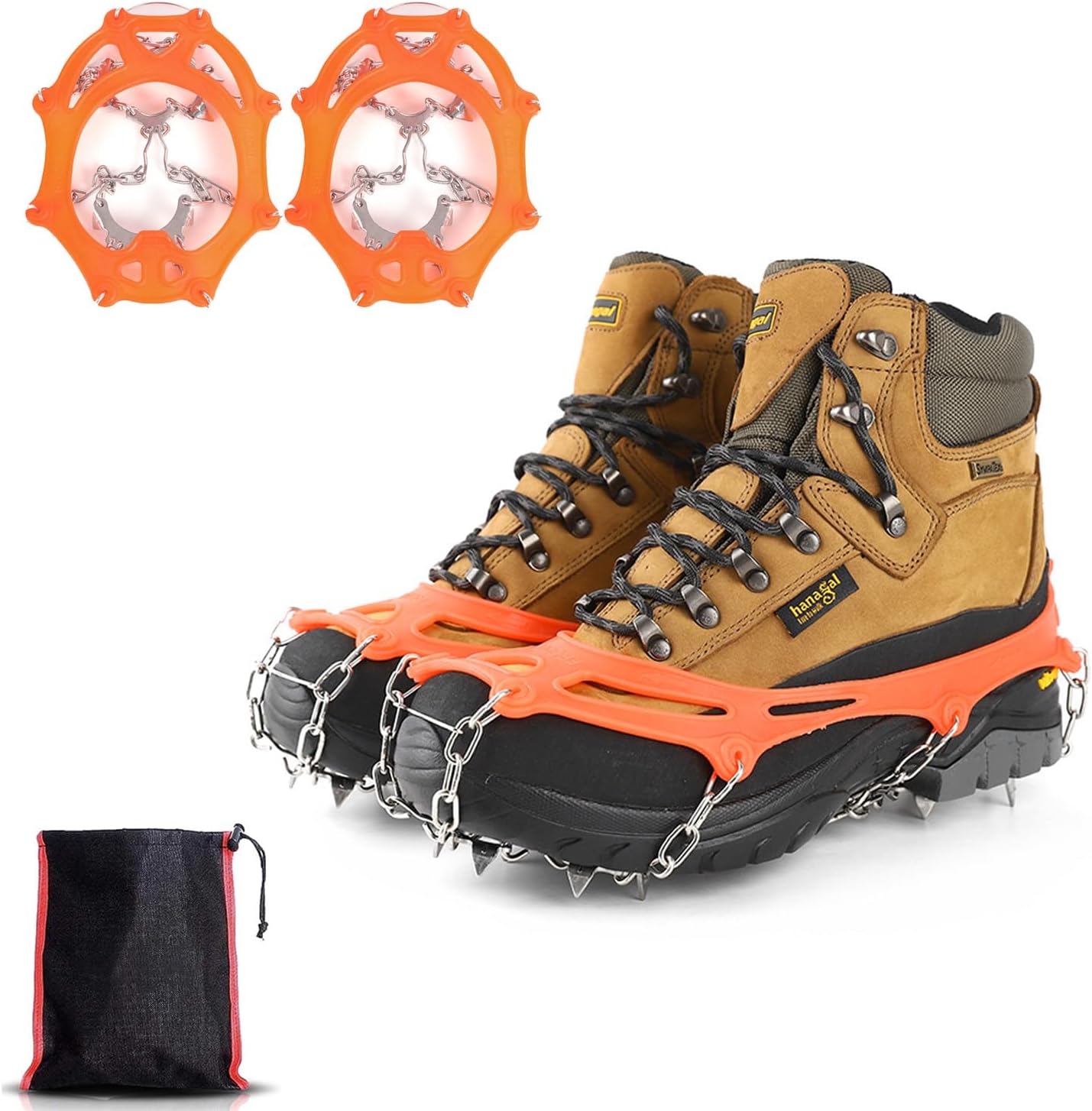Orange)1 paireCrampons Neige Et Glace, Crampons Alpinisme