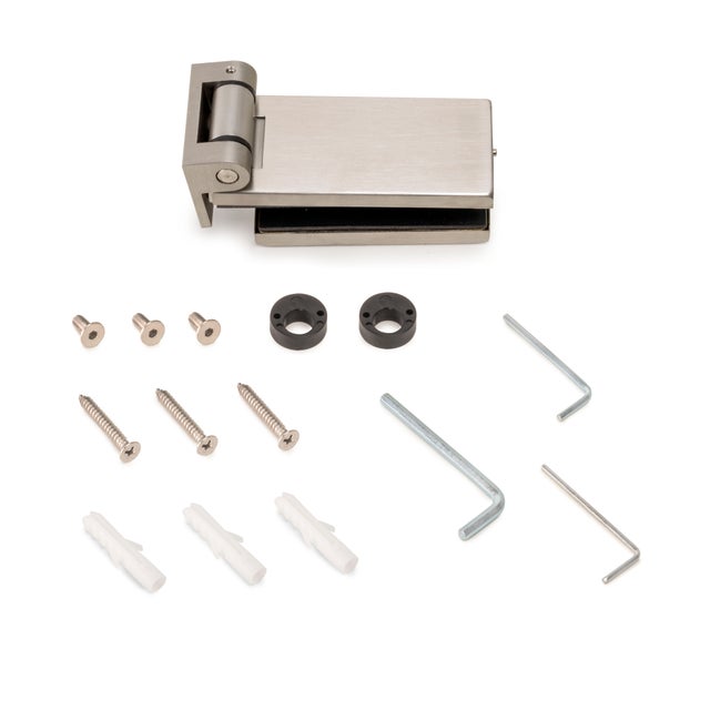 2 Cerniere Per Ante Vetro Home System - Nichelate, Diametro 26 Mm, Apertura 95° - Foto 9