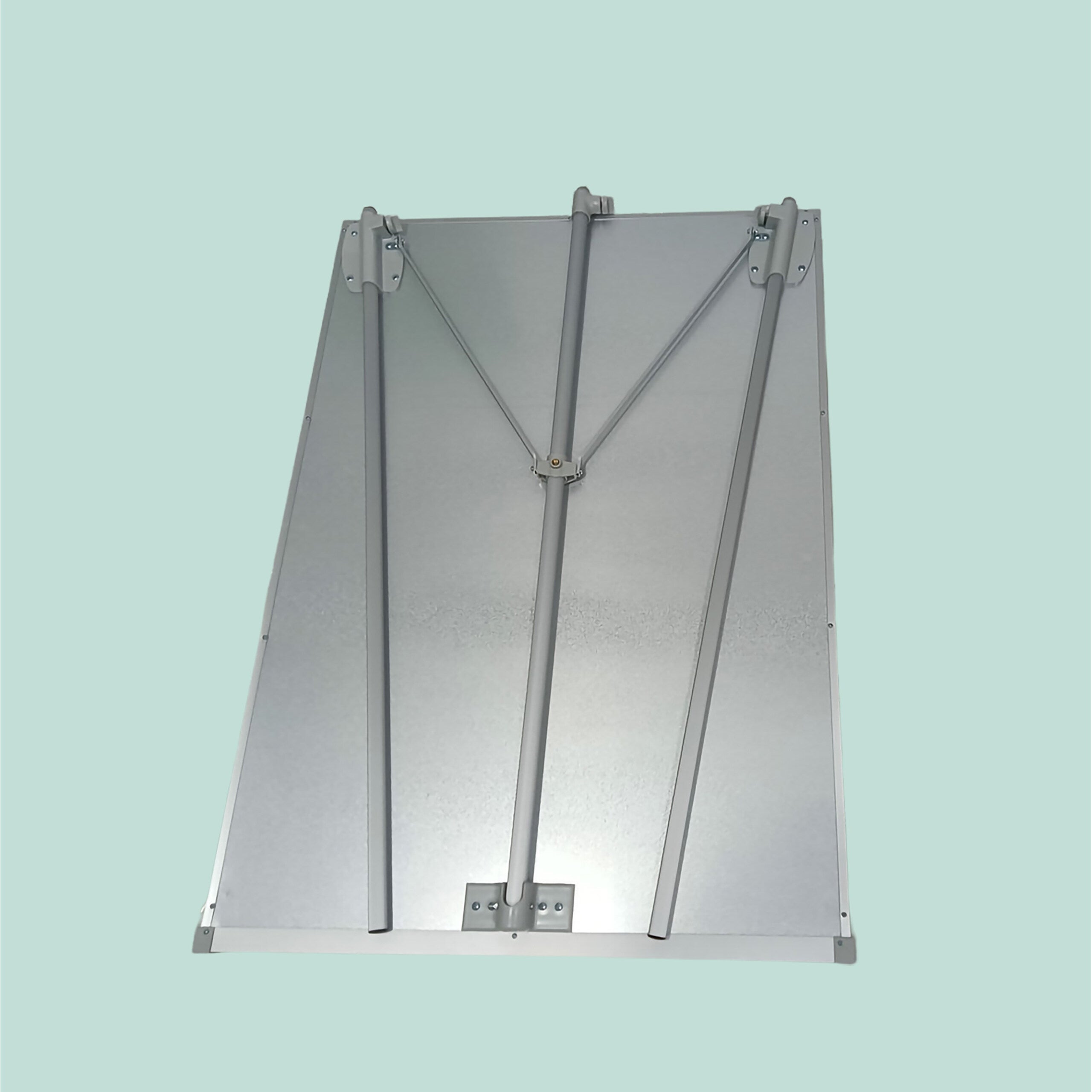 Tableau blanc magnétique 100 x 70 cm, réglable en hauteur, sur trépied, rangement pour stylos, cadre aluminium Relaxdays - 6