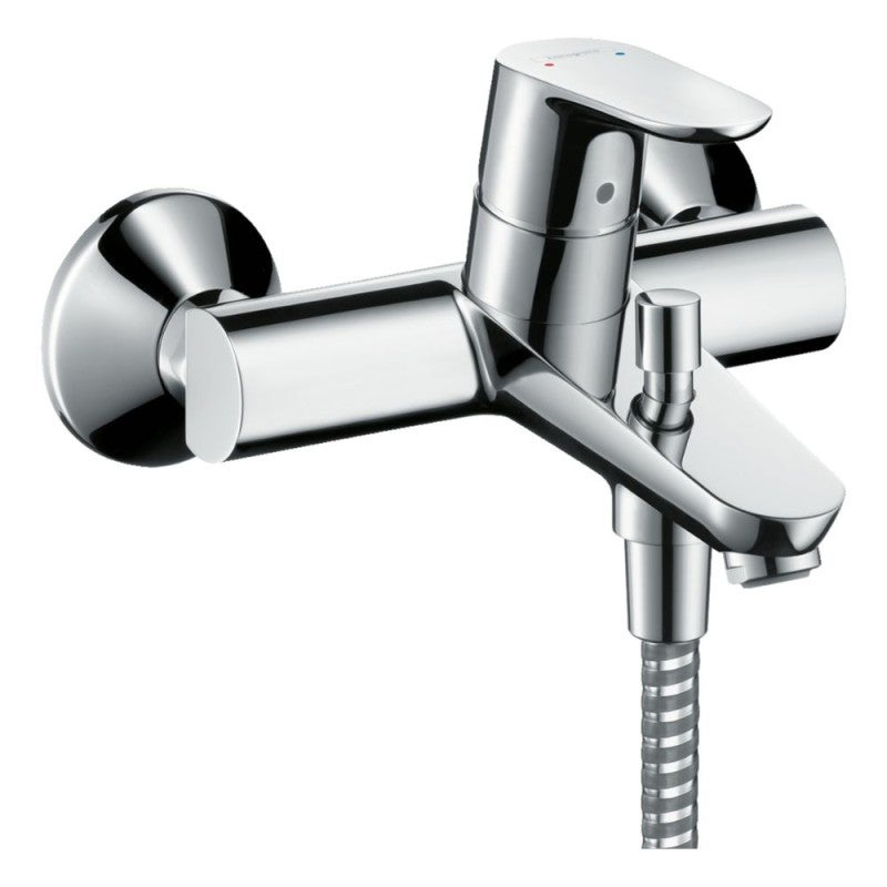 Bateria wannowa Hansgrohe Focus E2 chrom jednopunktowa technologia QuickClean i AirPower