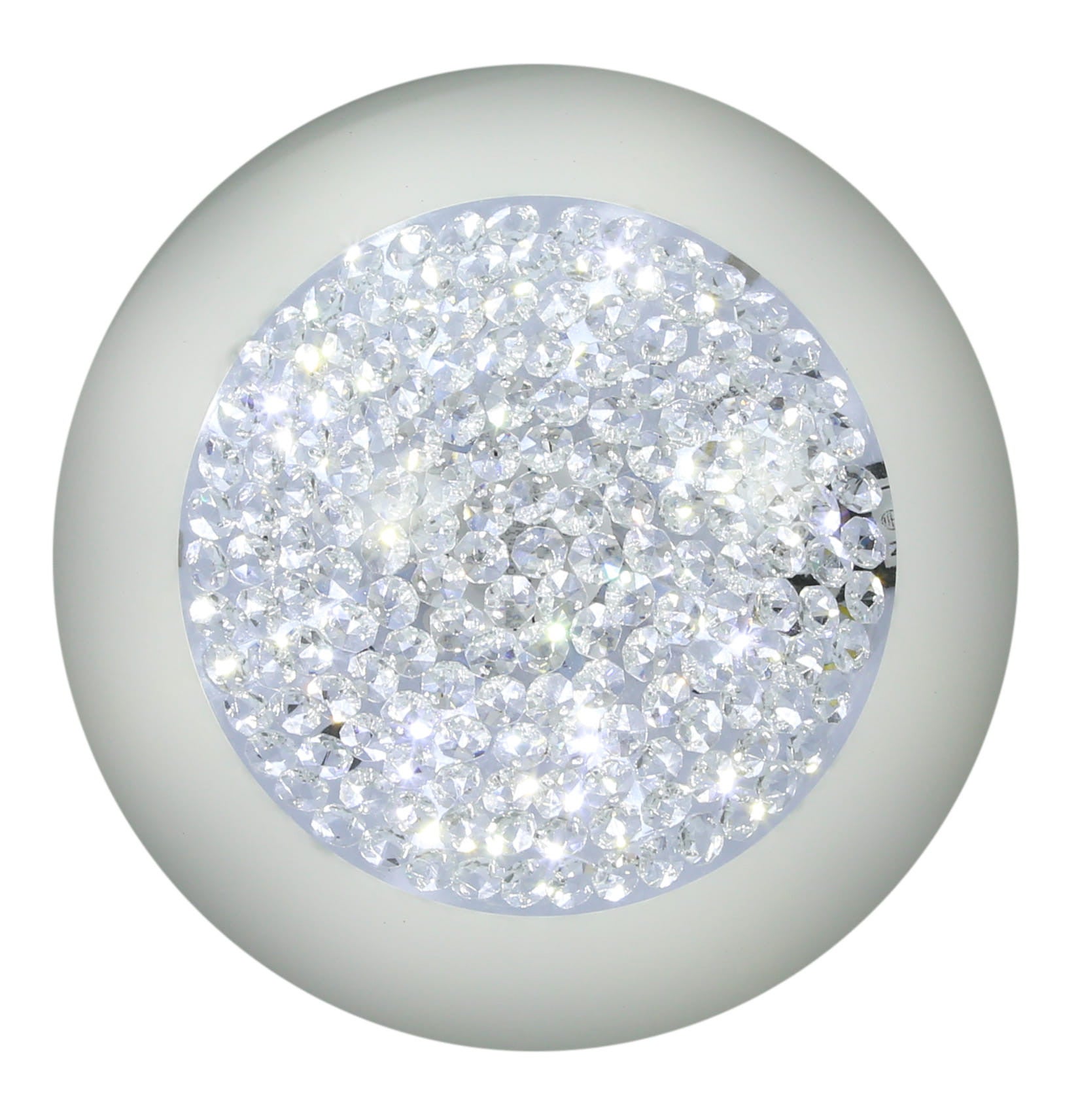Plafon Pristina okrągły biały LED 16W 3000K 1000lm wym: 10 x 40 cm IP20 szkło Candellux