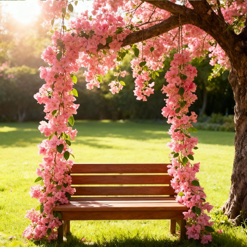 Ghirlanda artificiale da 170 cm per feste: archi nuziali, decorazioni murali e decorazioni da tavolo (Natale/Halloween) - 7