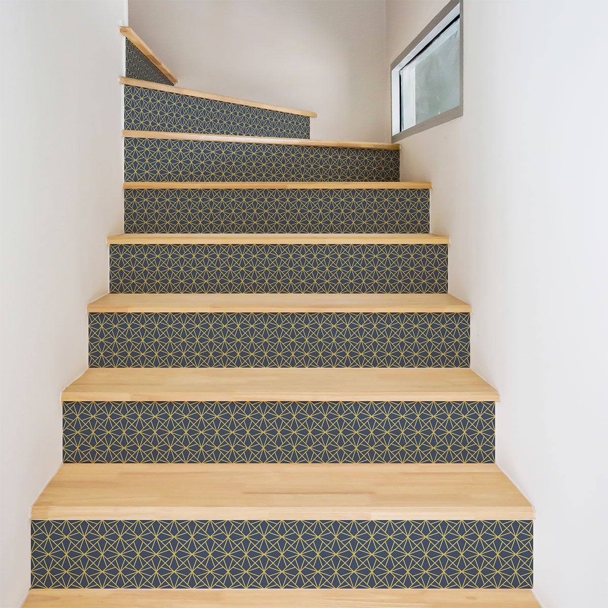 Vinilo escalera oachan x 2 - adhesivo de pared - revestimiento sticker mural decorativo - 2tirasde15cmx105cm