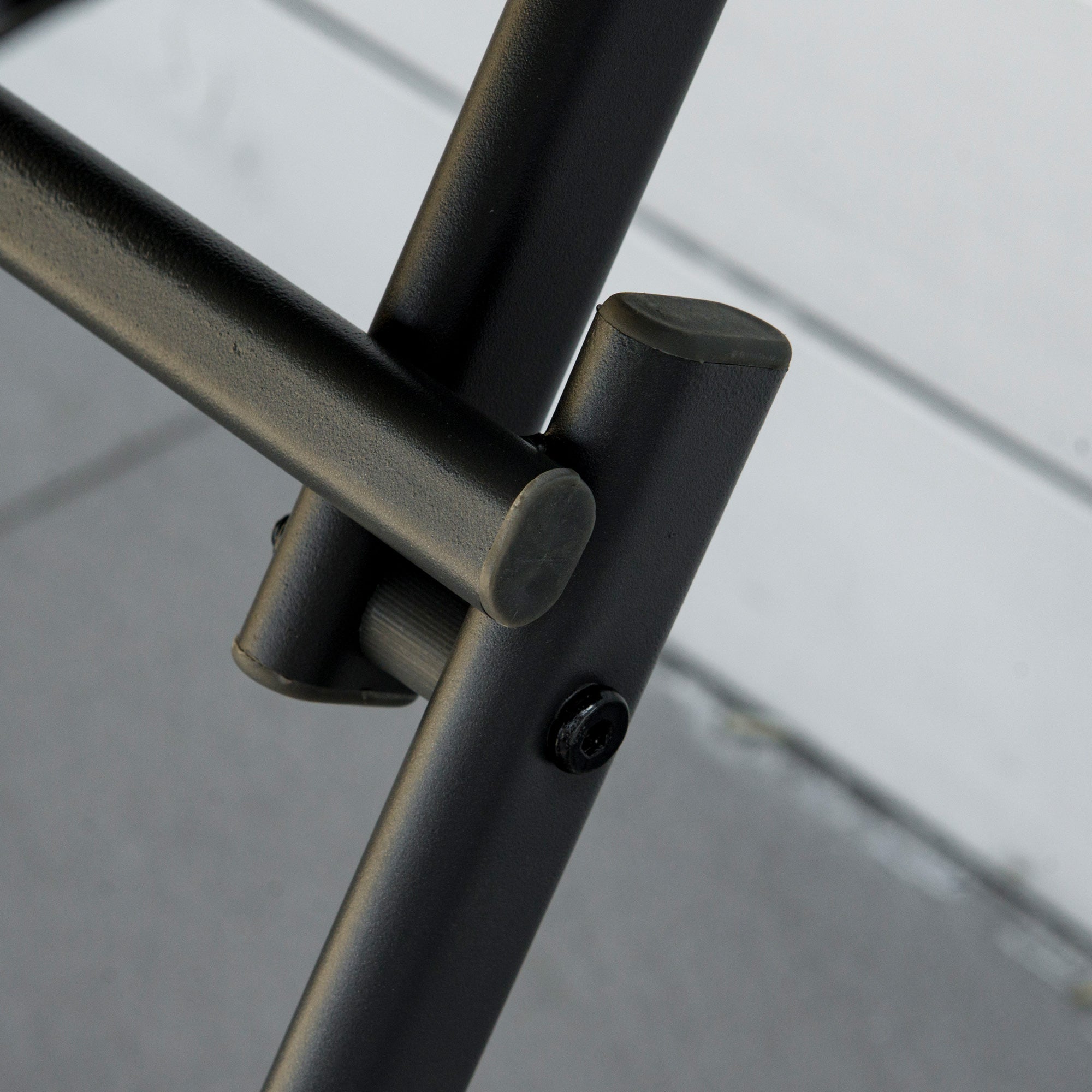 Ensemble table et chaise de jardin 2 places polyrotin gris balcon terrasse - 8