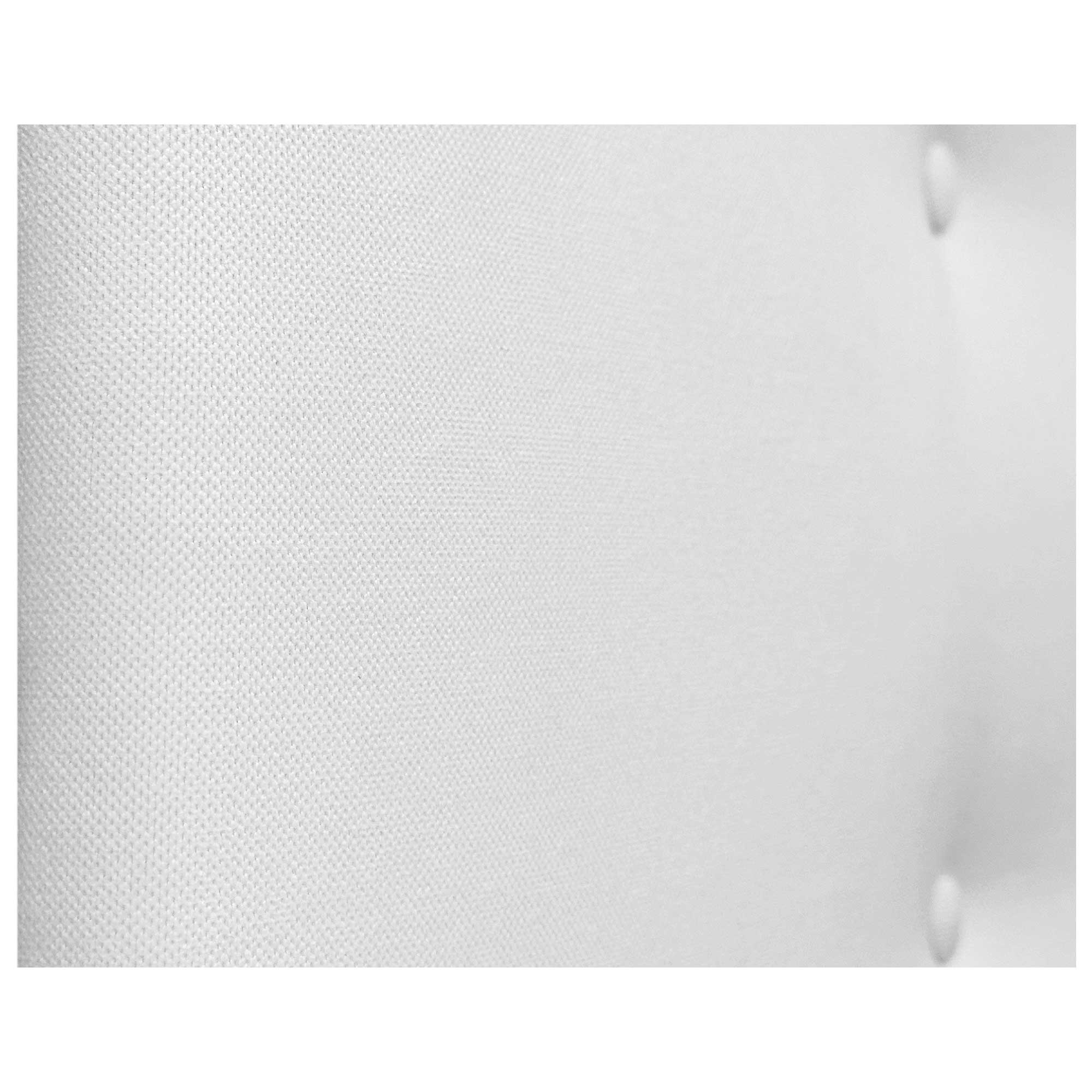 DHOME Cabecero de Tela AQUALINE Pro con 2 hileras de Botones Cabezal tapizado Cama Lujo (Blanco, 150cm) - 2