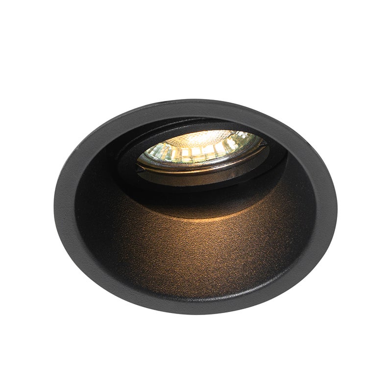 Nowoczesny reflektor wpuszczany czarny obrotowy i przechylany - Alloy