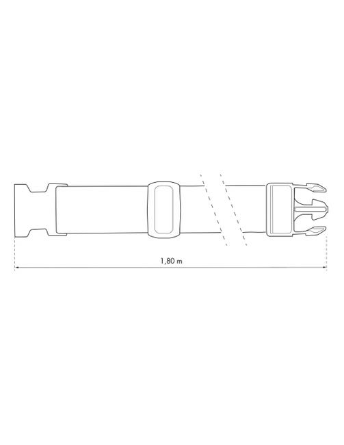 Set 2 Cinghie Per Valigie Arancioni - Cinture Regolabili Sicurezza Bagaglio Viaggio 180 Cm - Foto 4