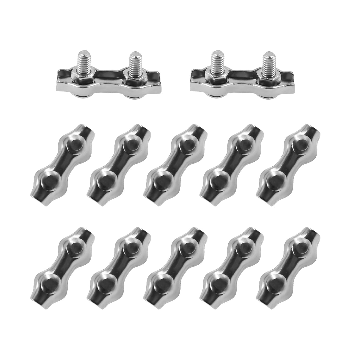 Lot De 8 Pinces M4 En Acier Inox 304 Pour Câble Diamètre 3mm - Uxcell