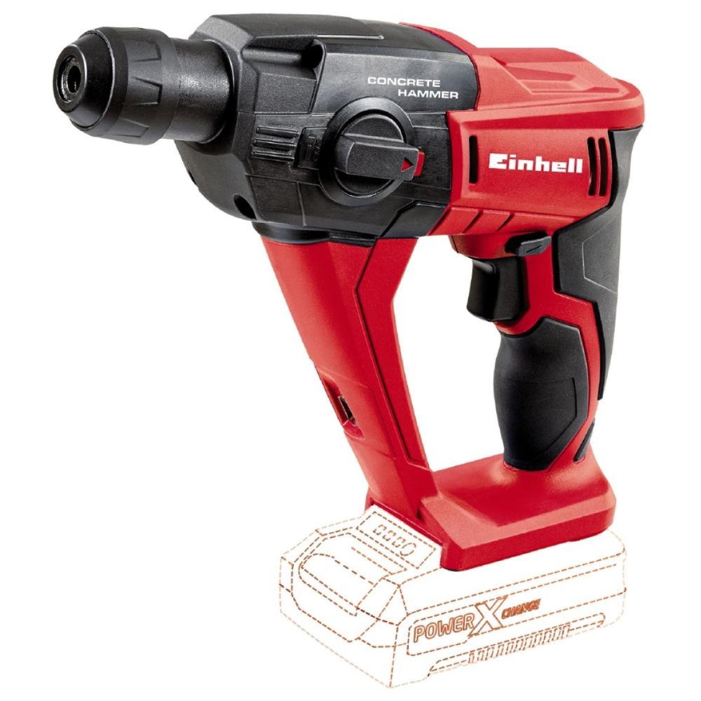 Młot udarowo-obrotowy Einhell Expert Plus TE-HD 18 Li Solo 18V ergonomiczny i wydajny - 7