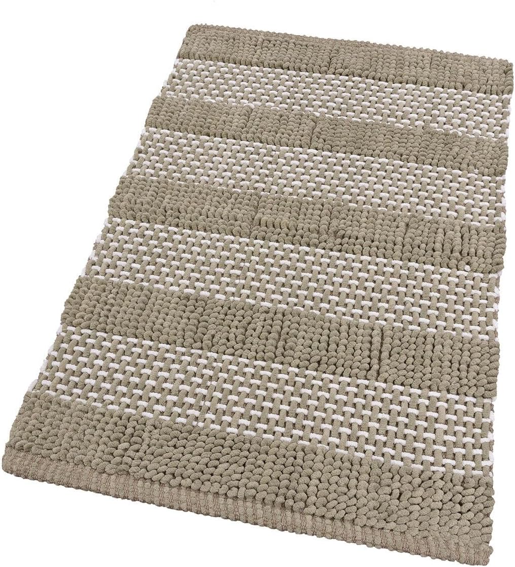 Dywan Do Sypialni Dywanik Przyłóżkowy 60x120 Cm Łazienka Tkana Bawełna Trójwymiarowy Miękki Chłonny Beżowy