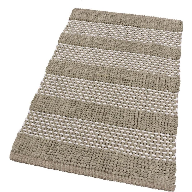 Dywan Do Sypialni Dywanik Przyłóżkowy 50x80 Cm Łazienka Tkana Bawełna Trójwymiarowy Miękki Chłonny Beżowy