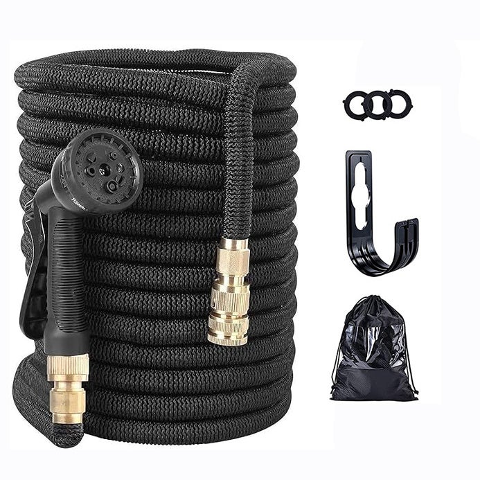 Tuyau Flexible Léger Sans Enchevêtrement Tuyau D'arrosage Extensible 8 Fonctions - Léger, Flexible, Sans Enchevêtrement - Pour Jardin, Voiture, Animaux - Longueur étendue Jusqu'à 30 M
