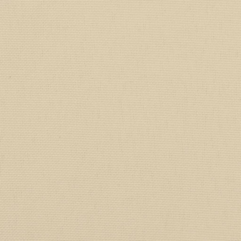 Coussin de palette beige 120 x 40 x 12 cm tissu - 9