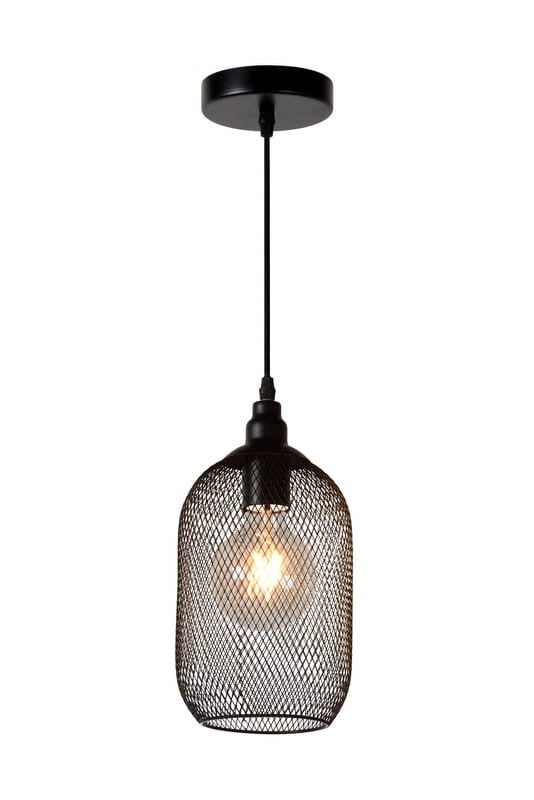 Lampa sufitowa wisząca Mesh czarna 1xE27x60W wym: 159 x 15 x 15 cm metal Lucide