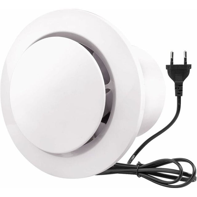 JALLERIA 100mm Extracteur d'air 130m³/h 10W, avec Clapet Anti-Retour Ventilateur d'extraction à fort débit d'air,(4 inch)-100 articles