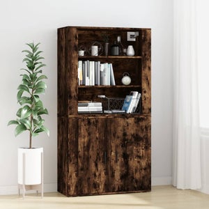 VIDAXL Credenze 3pz Rovere Fumo 60x35x70 Cm In Legno Multistrato