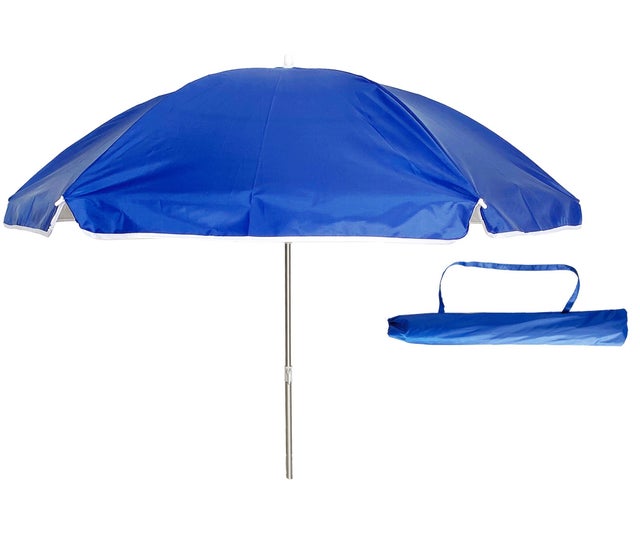 Sombrilla playa de Aluminio 180cm Sombrilla Plegable Antiviento Marino