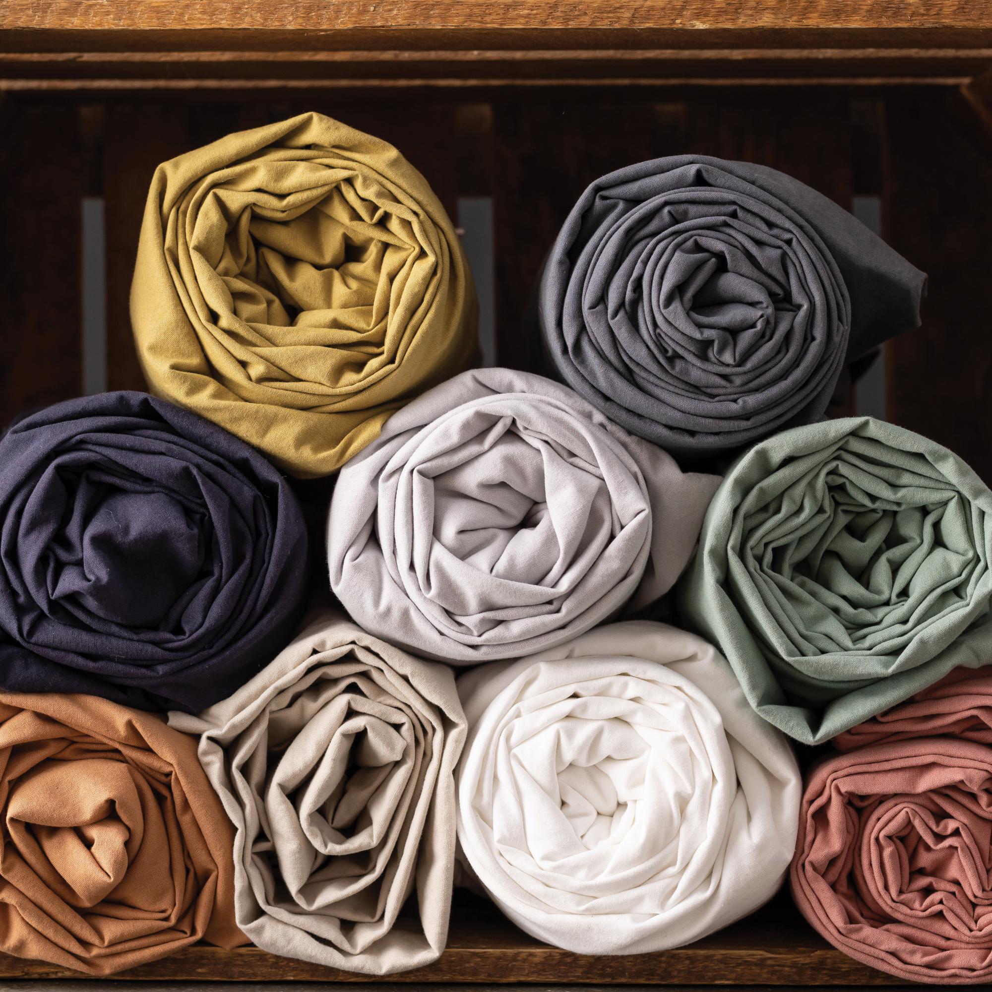 Drap housse Calita marine 140 x 190 x 30 cm Vivaraise - 3