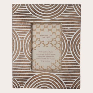 Cornice Portafoto Vintage In Oro Rosa Con Fiore E Vetro Antico – 12,7x17,8 Cm, Resina Dipinta A Mano