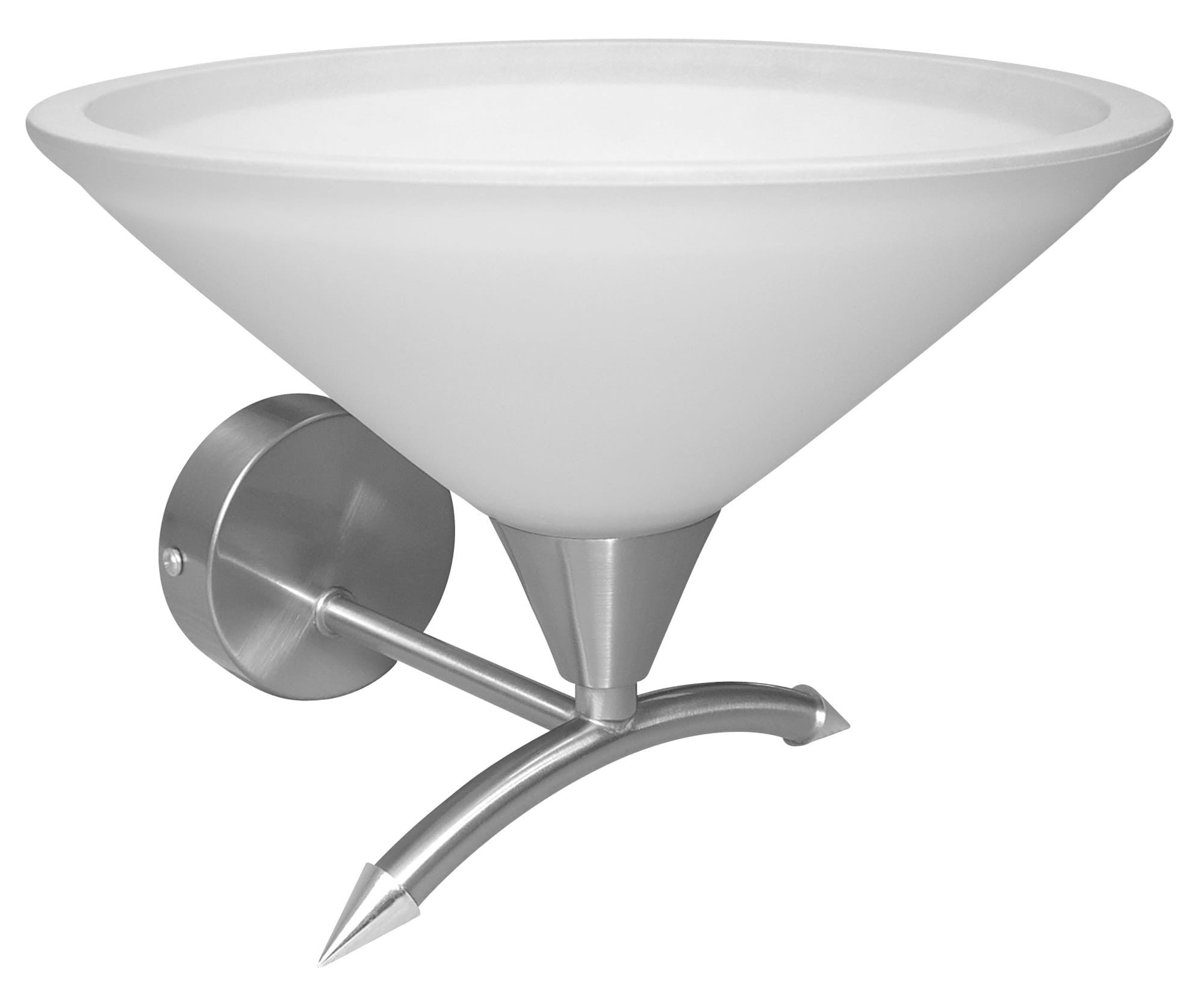 Kinkiet ścienny Helia srebrno-biały 1xE27x60W wym: 17 x 22 x 24 cm szkło IP20 Candellux