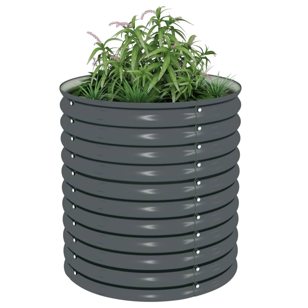 Maison Exclusive - Letto Rialzato Giardino 80x80x81 cm in Acciaio Zincato Grigio - 3