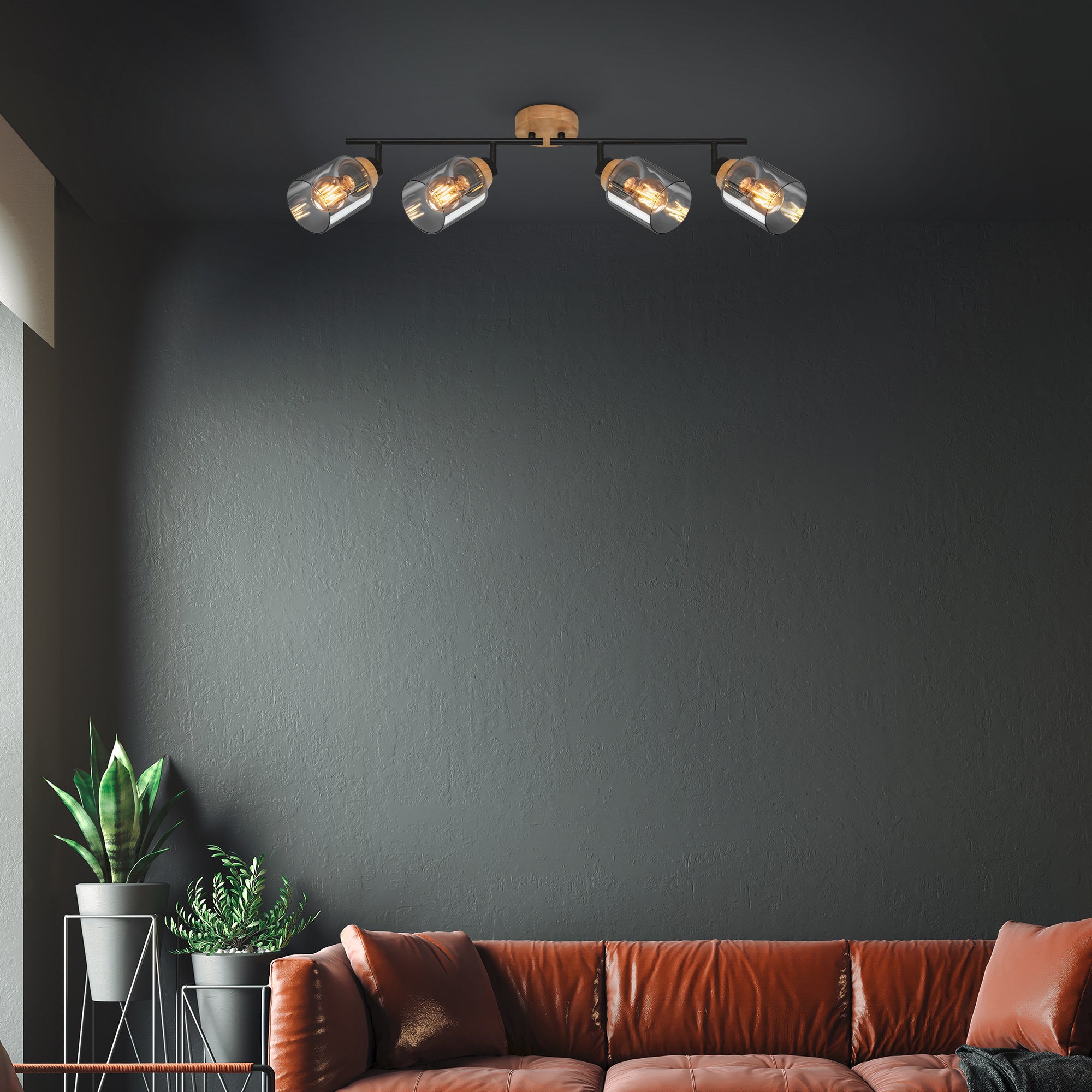 BRILONER - Faretto - HEMA - Orientabile, Attacco E27, Vetro fumè, Sorgente luminosa non inclusa - 6