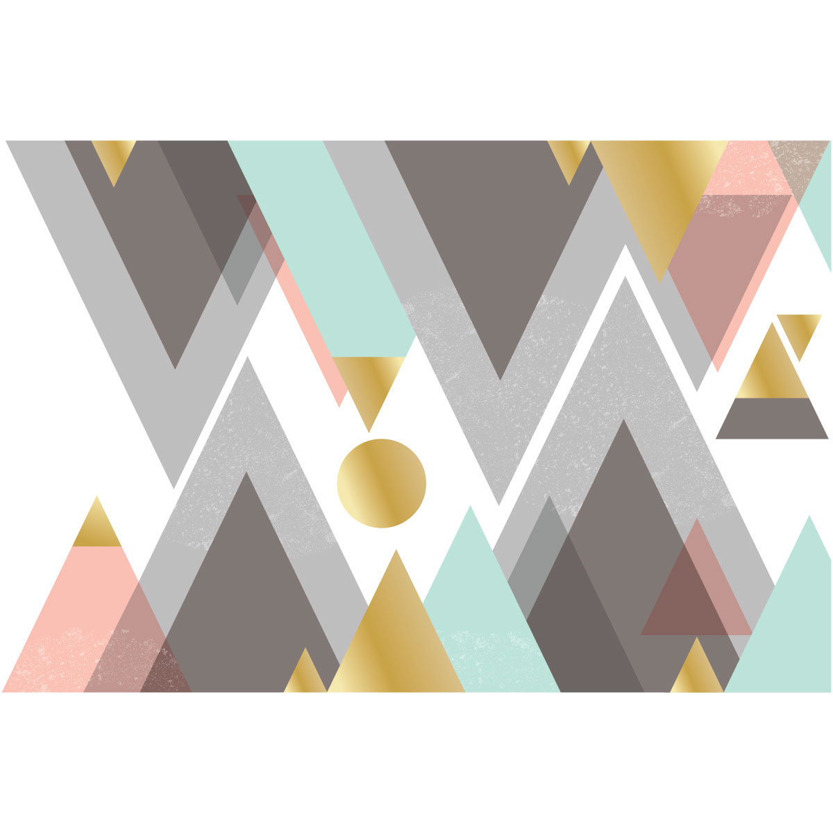 Adesivo montagna scandinavo cordoba - Sticker adesivo - adesivi murali - 40x60cm - 4