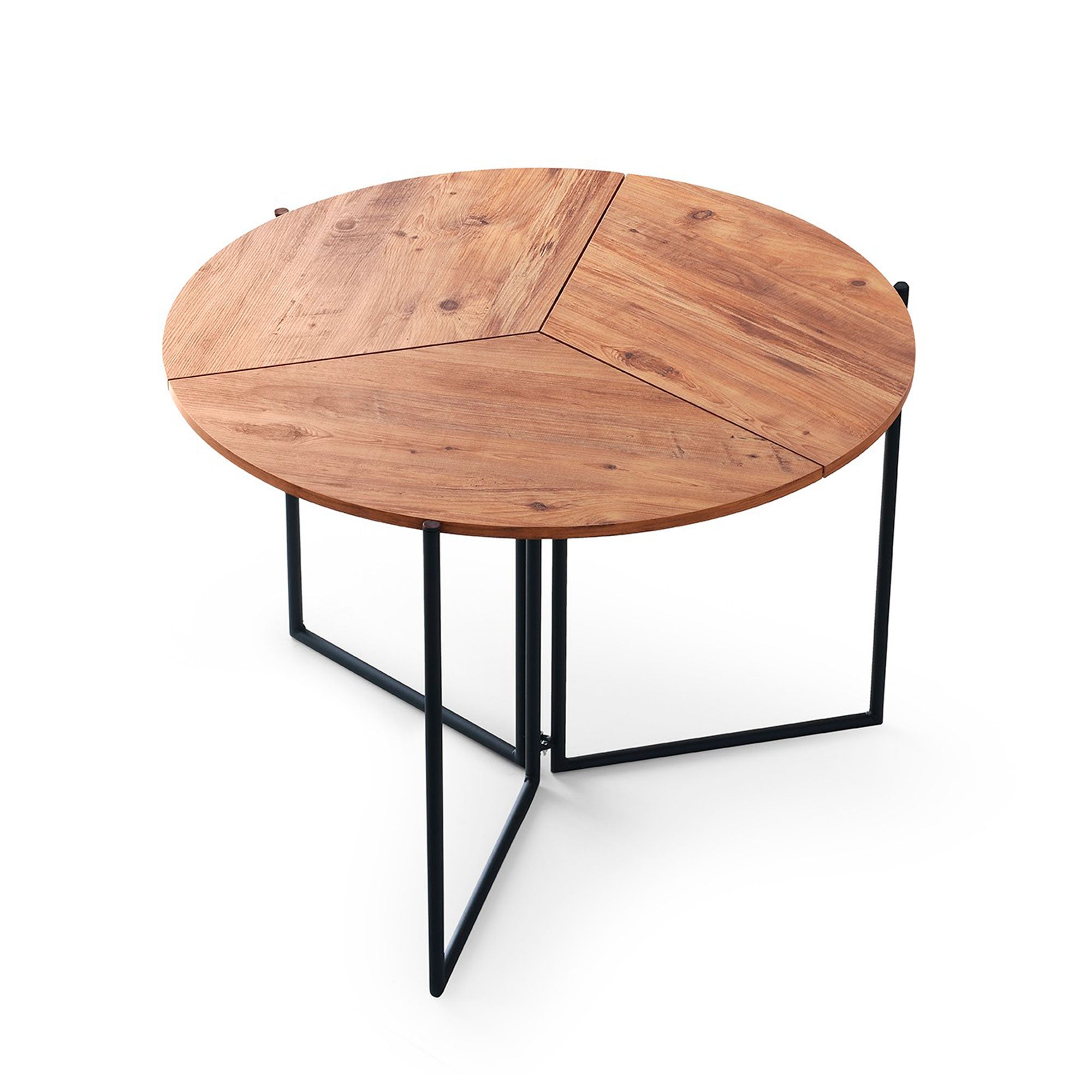 WELLHOME Table à manger ronde, 100 cm - 6