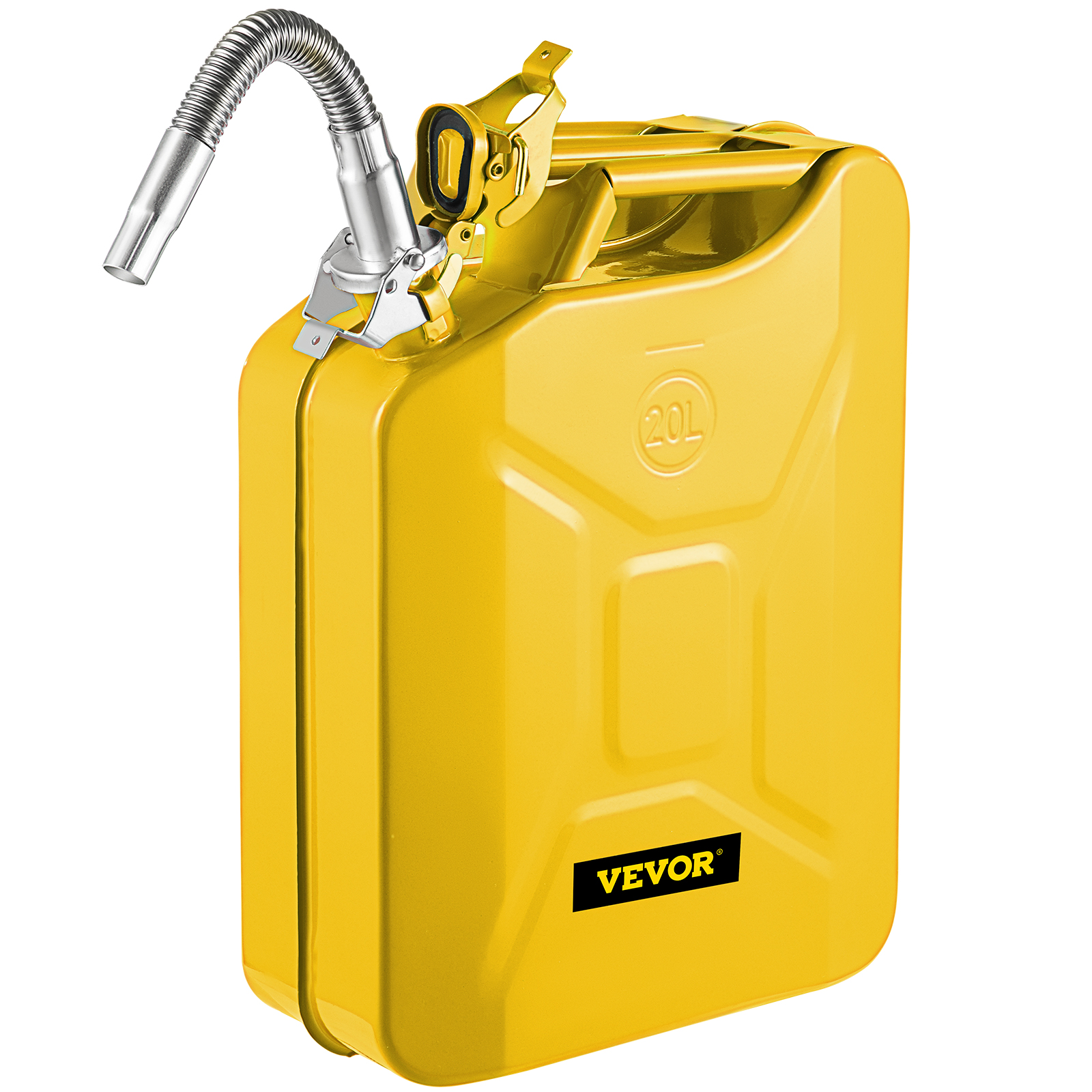 LANTRO JS Beccuccio Travasatore in Metallo, Beccuccio Tanica Benzina per Tanica, Tubo di Scarico er Tanica di Metallo con Ugello Flessibile per Serbatoio Carburante JC5MR JC10 JC20, Verde