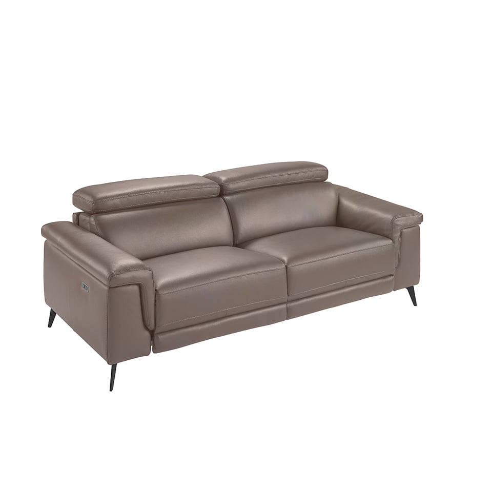 Skórzana sofa 3-osobowa norek 215 x 103 x 99 cm