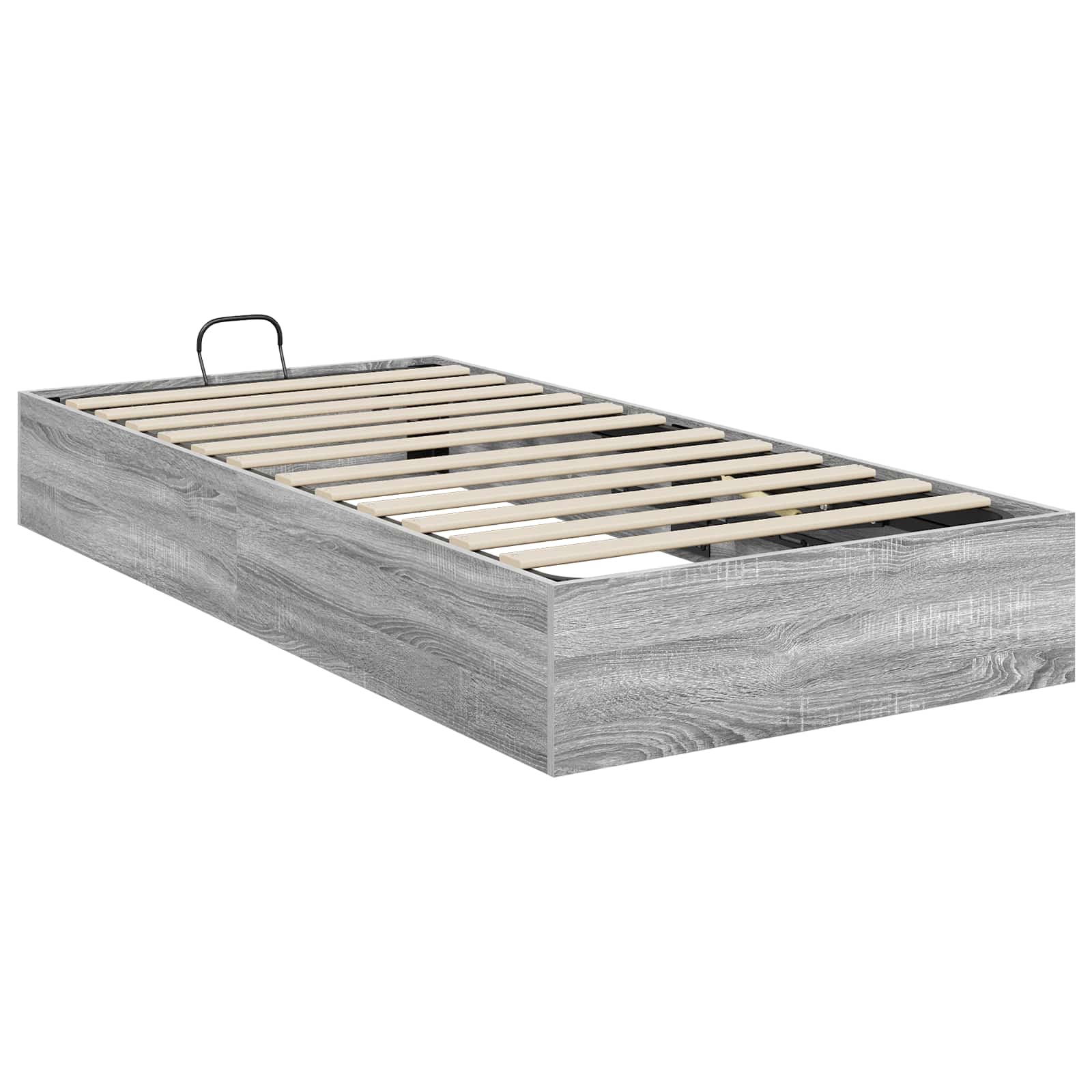 Cadre de lit ottoman avec rangement gris 193 x 90 x 25 cm - 7