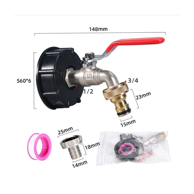 Raccordo Giunzione Connettore Adattatore 5/8'' Per Tubo Acqua e Raccordo Giunzione Connettore Adattatore 5/8'' Per Tubo Acqua e