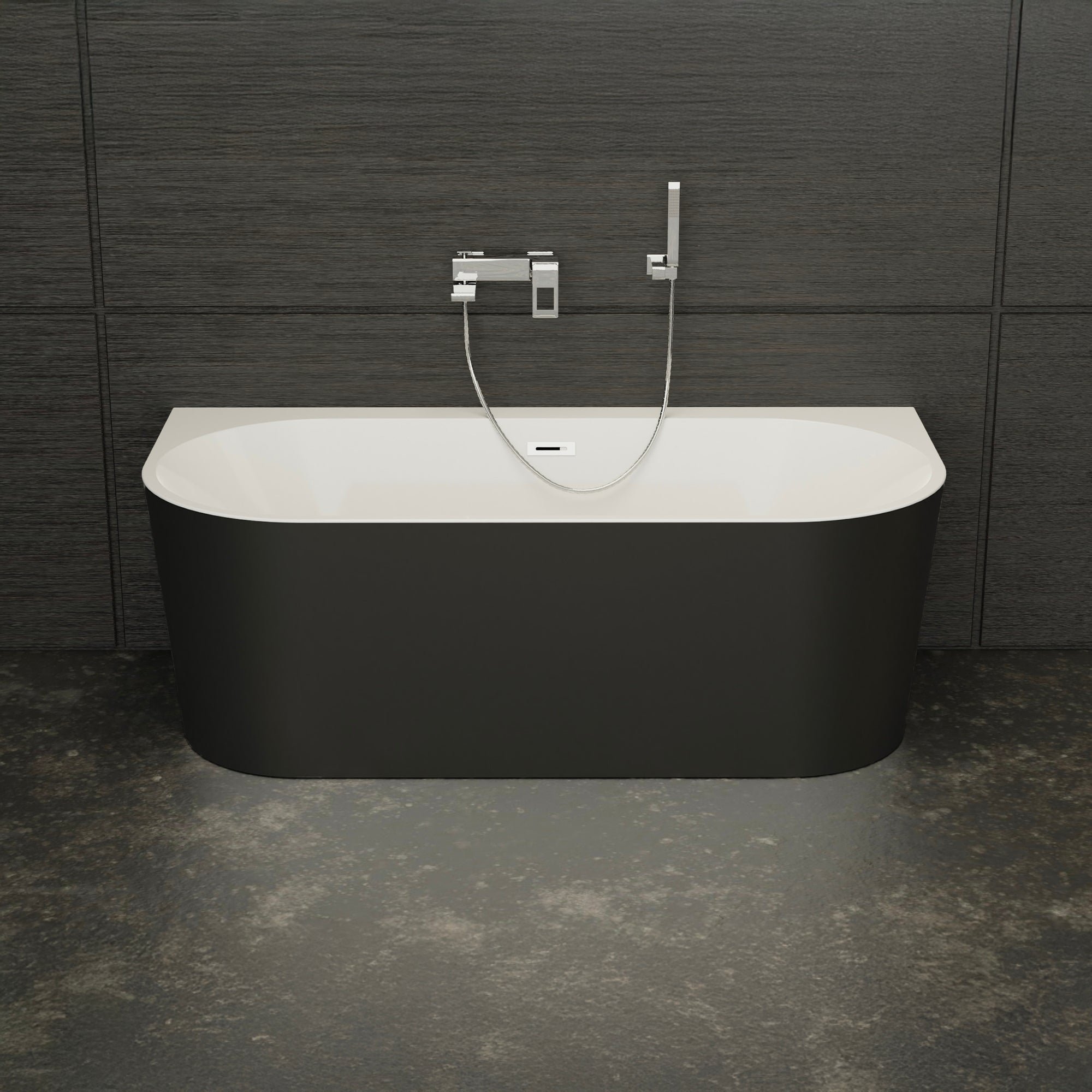 Baignoire Ilot Naos 170 noire 170 x80 x58 cm, by SPALINA - 5