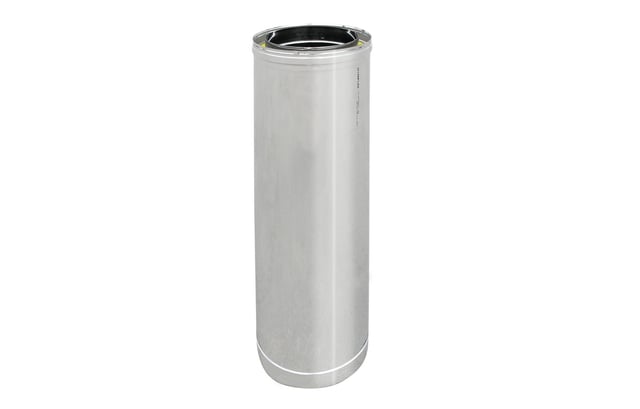 Tubo acciaio inox 316L doppia parete - Lunghezza 1m - Diametro interno 250mm - Diametro esterno 300mm