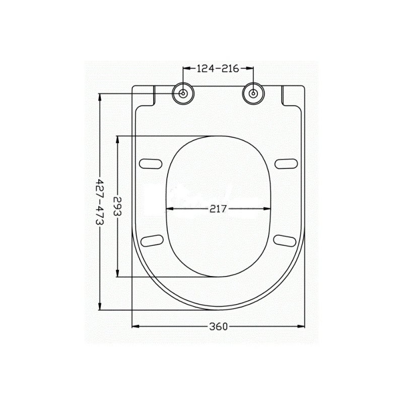Idevit Sedile per WC con chiusura ammortizzata Softclose adatto per la maggior parte dei vasi, bianco (EASY2244) - 5