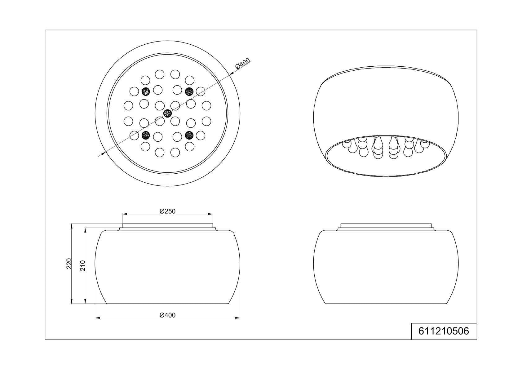 Plafonnier en verre fumé Vapore - 3