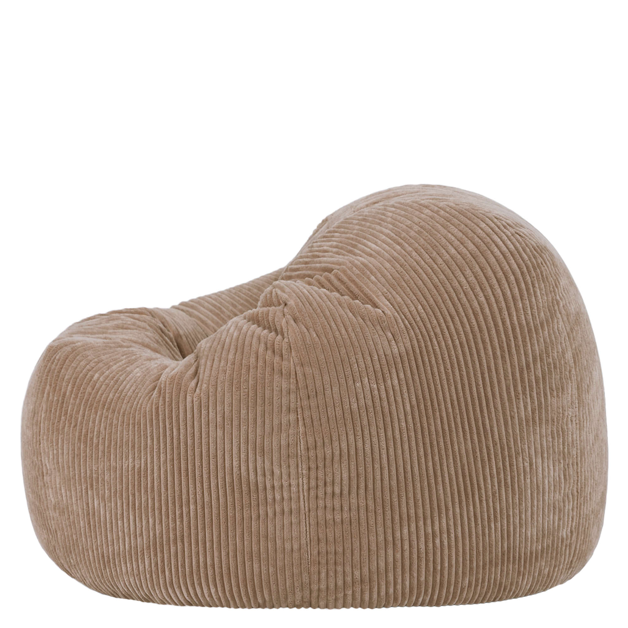Pouf fauteuil Icon velours côtelé brun moka, salon, chambre, 85x85cm, Made in Allemagne, Oeko-Tex® - 5