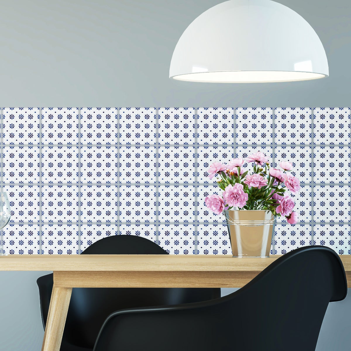 24 adesivi piastrelle di cemento delft Essen - Sticker adesivo - adesivi murali - 24stickers15x15cm - 4