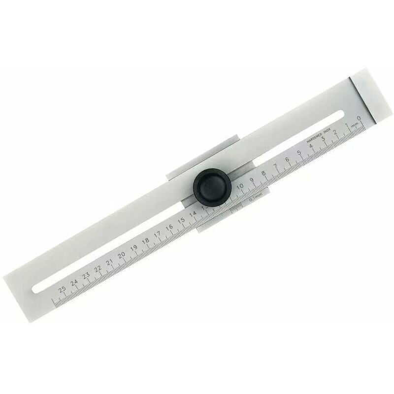 Liniał traserski ze stali nierdzewnej, metalowy zakres pomiarowy 250 mm, 1 sztuka