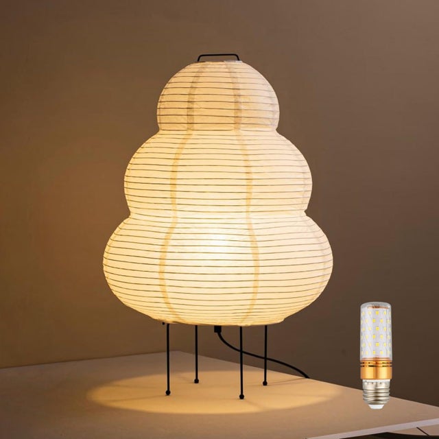 Abat-jour Grande Lampe à Pied 110cm - Papier Riz Style Lanterne Chinoise Pour Salon/Chambre