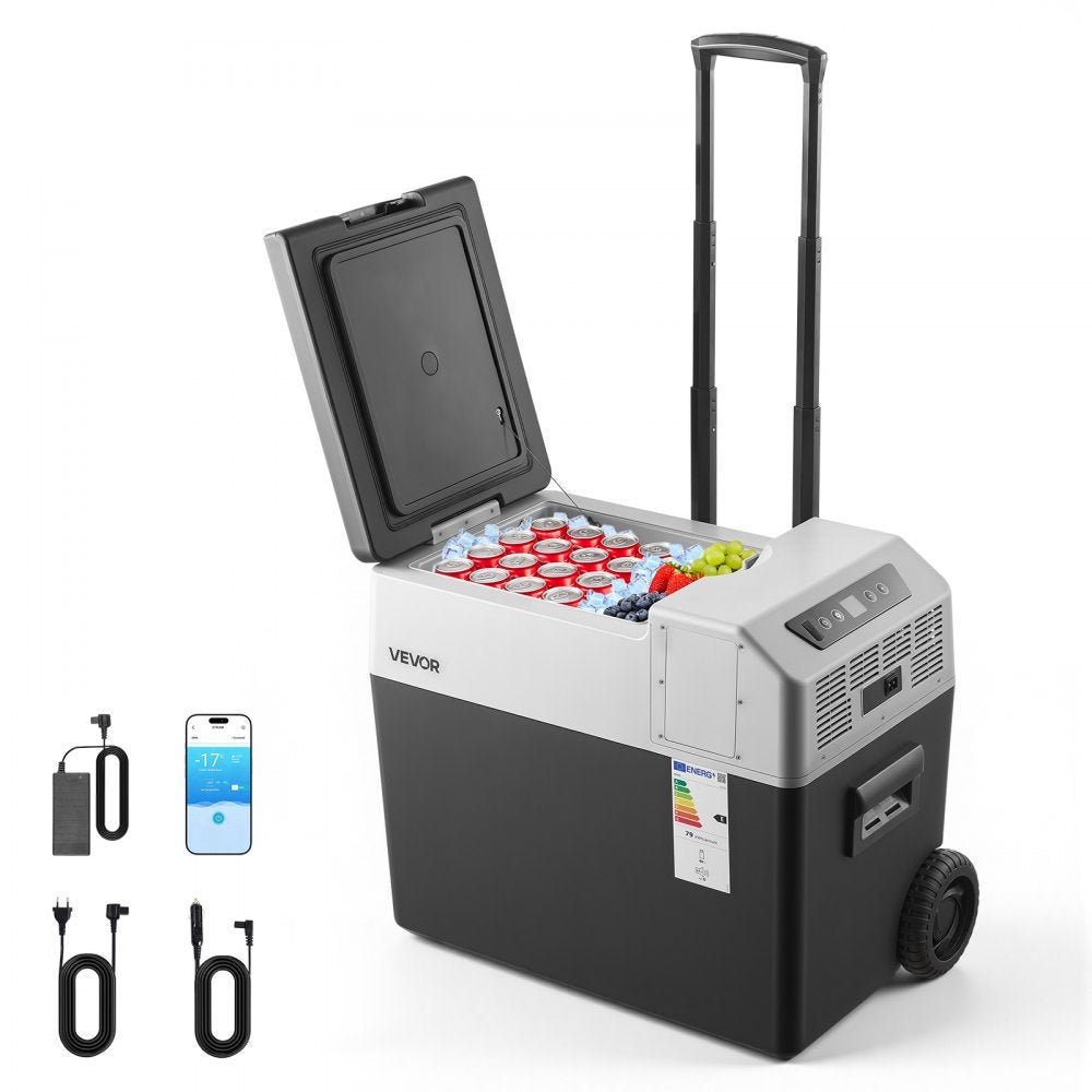 Essenza Nevera Portátil 40L, Compresor Con Control Por Aplicación, Ruedas Y Asa Extensible, Estructura De Pp, 12V/24V/Ac, Para Viajes Y Camping , Leroy Merlin
