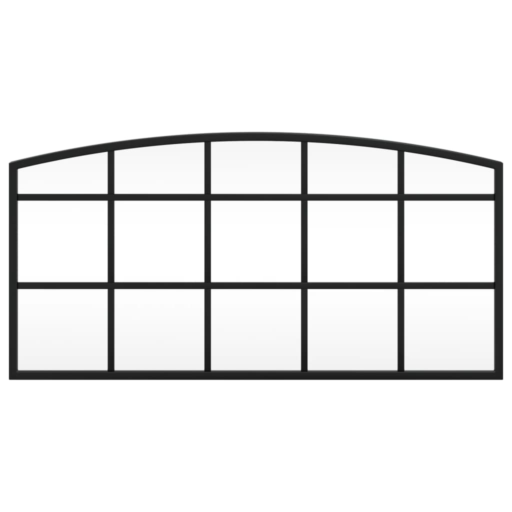 Miroir mural，Miroir Entrée Maison Salle de Bain，Décoration Miroir noir 60x30 cm arche fer908292 - 3