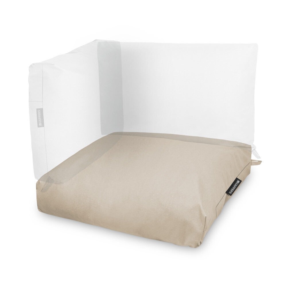 Cojín para Palets Toldotex Crudo Funda Asiento 80x80x20 (liso) Sin Relleno - 4