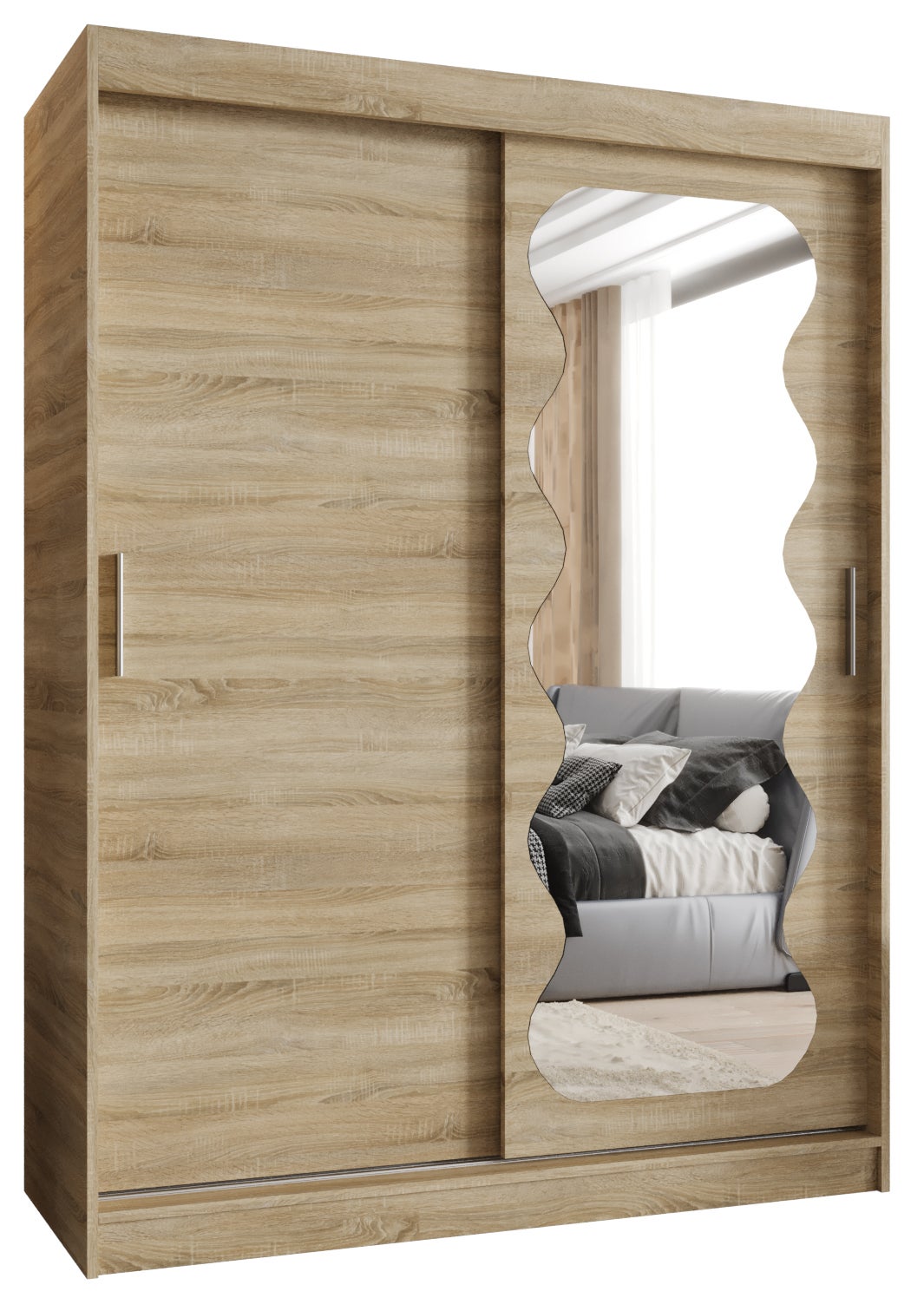 Szafa przesuwna garderoba SPOTI 150 x 62 x 200 cm Sonoma - Abiks Meble