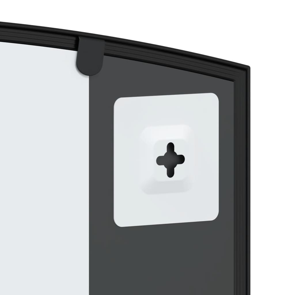 Maison Exclusive - Miroir mural noir 60x30 cm arche fer - 6