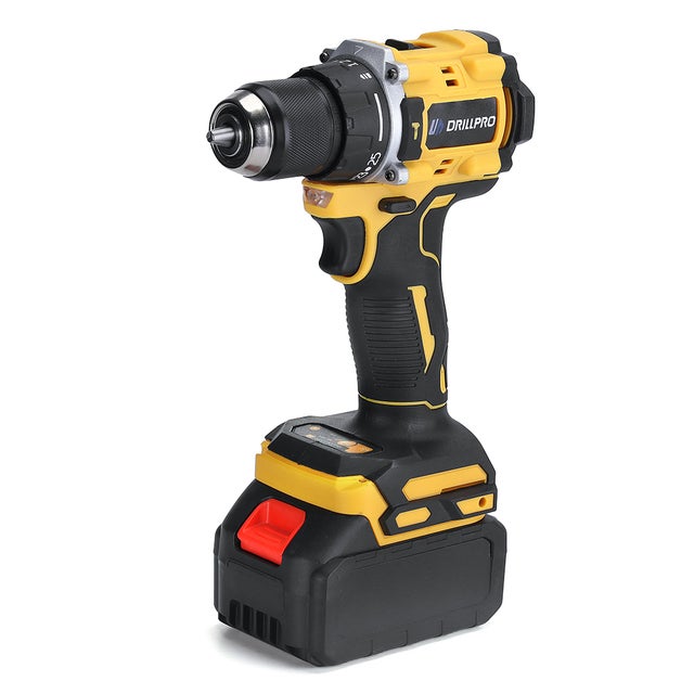 Taladro atornillador inalámbrico 120Nm motor sin escobillas 2 velocidades 1800rpm con 2 baterías 13000mAh cargador y maletín