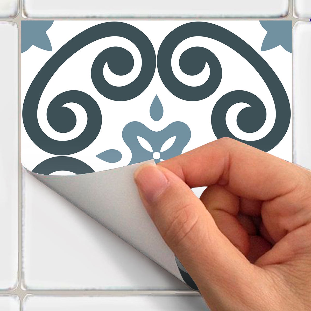 9 adesivi piastrelle azulejos nicolletta - Sticker adesivo - adesivi murali - 9stickers15x15cm - 4